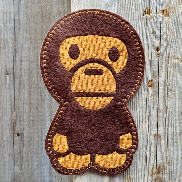 Pack of 2 Large Baby Milo Iron on Patch Baby Monkey Iron on Patch Monkey Patch - Picture 8 of 11
